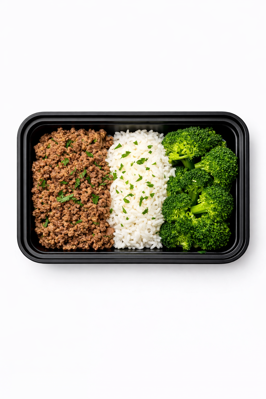 Spicy Korean Beef with Jasmine Rice and Steamed Broccoli