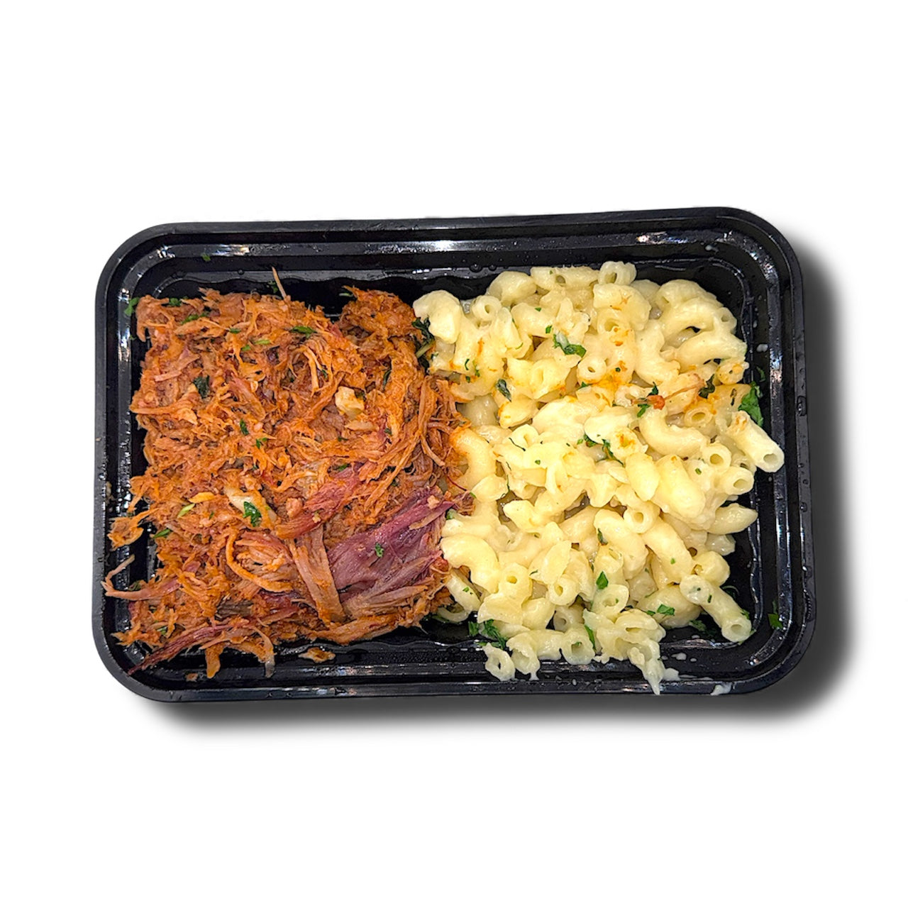 Italian Pulled Pork with Garlic Parmesan Mac and Cheese