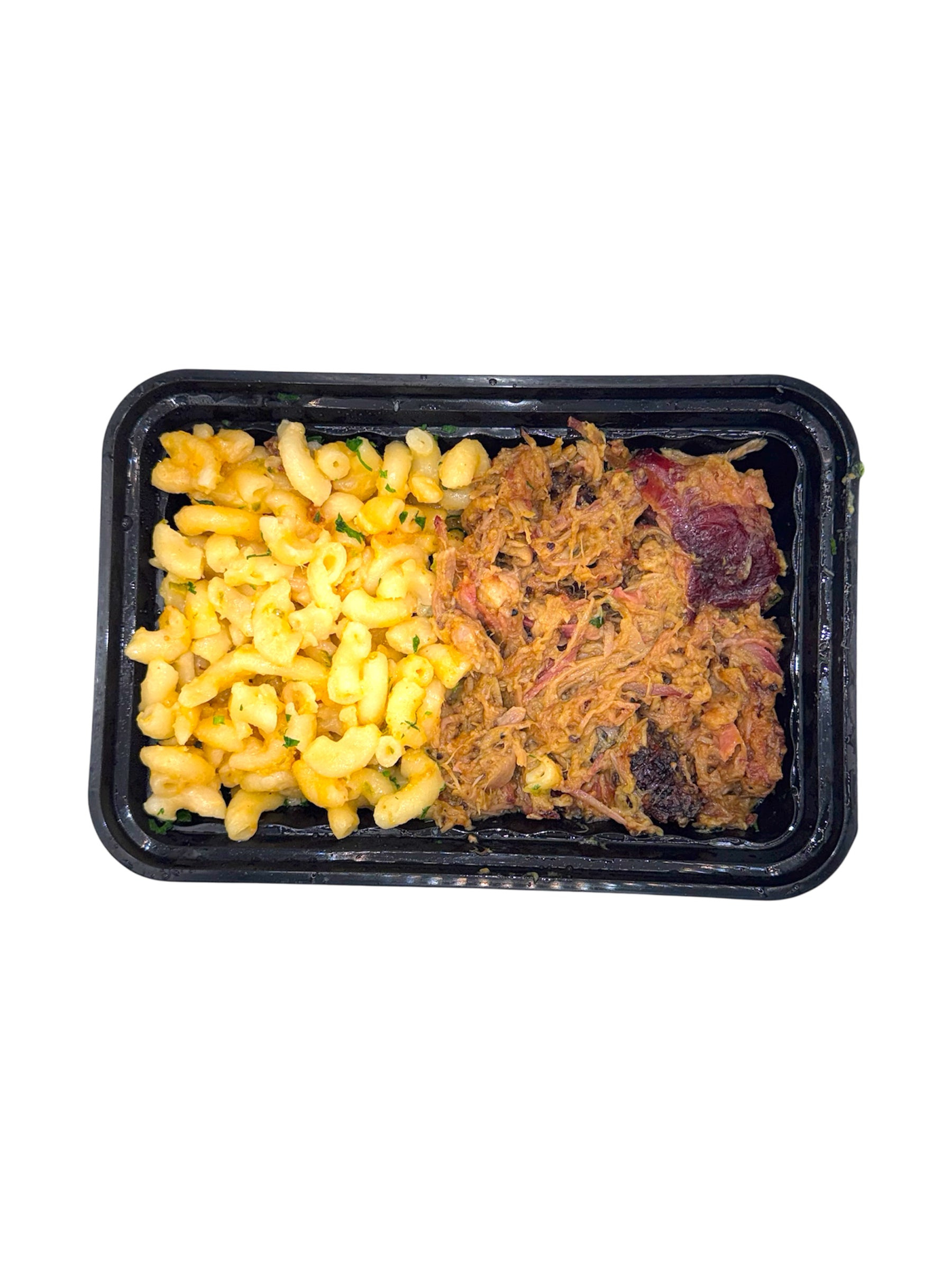 Carolina Pulled Pork with Spicy Mac and Cheese