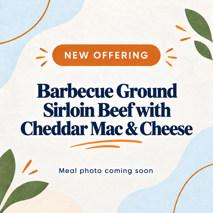 Barbecue Ground Sirloin Beef with Cheddar Mac & Cheese